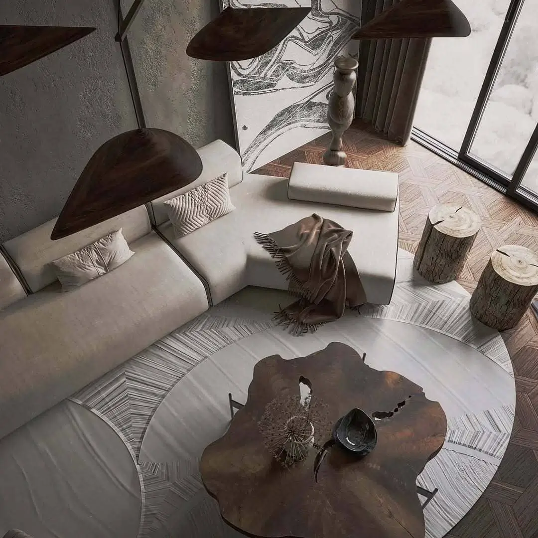 Design salon contemporain